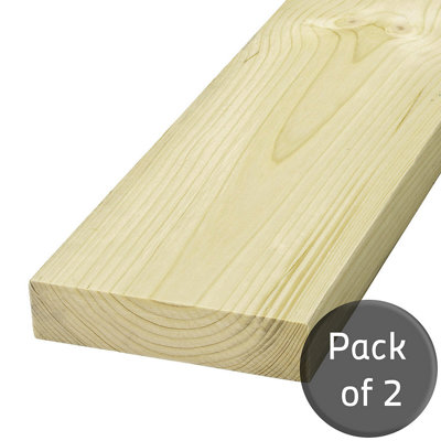 Arranwood 0.9M 9X2 Treated Timber Joist 225mm X 47mm C16Pack Of 2 from B&Q