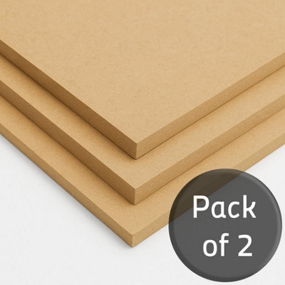 Arranwood Standard Mdf Board15mm1220mm X 610mm (4Ft X 2Ft)Pack Of 2 from B&Q
