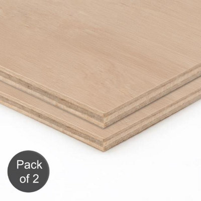 Sylkbuild Hardwood Plywood Board 4mm1525mm X 610mm (5Ft X 2Ft)Pack Of 2 from B&Q