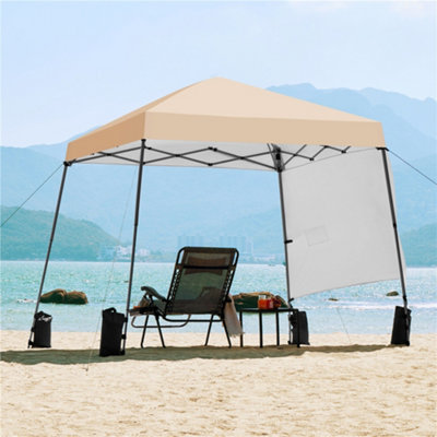 Yaheetech Beige 3X3M Pop-Up Gazebo With Side Panel from B&Q