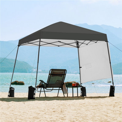 Yaheetech Dark Grey 3X3M Pop-Up Gazebo With Side Panel from B&Q