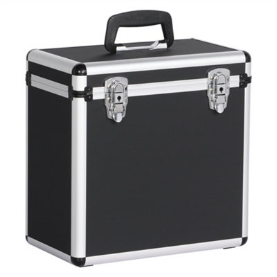B&Q -  Storage Case For 12 Inch Vinyl Lp And Albums Black