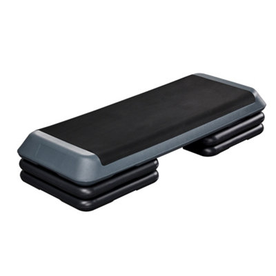 Yaheetech 3 Adjustable Aerobic Stepper With Risers For Home GymGrey from B&Q