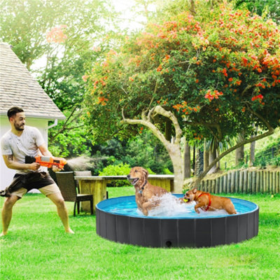 Yaheetech Xxxl Black Foldable Pet Pool For Indoor And Outdoor from B&Q