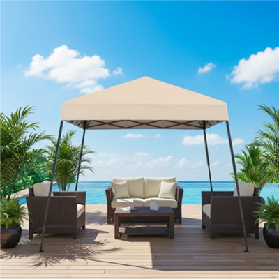 Yaheetech 3 X 3 M Pop-Up Canopy Tent With Carry BagGuy Lines And StakesBeige from B&Q