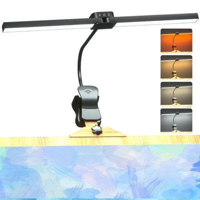  - Lamptobe Rechargeable Clip-On Easel Light For Artists Painting64 Leds 4 Color Modes 3 BrightnessEye-Care Desk Lamp Cordless