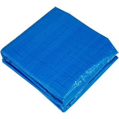 B&Q -  330Cm Round Swimming Pool Ground SheetWaterproof Paddling Pool Tarpaulin