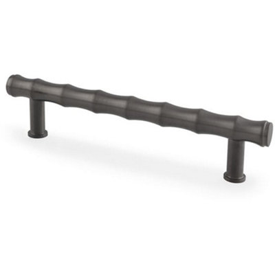 Loops Bamboo T Bar Pull HandleDark Bronze 128mm Centres Solid Brass Drawer Door from B&Q