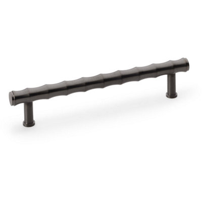 Loops Bamboo T Bar Pull HandleDark Bronze 160mm Centres Solid Brass Drawer Door from B&Q