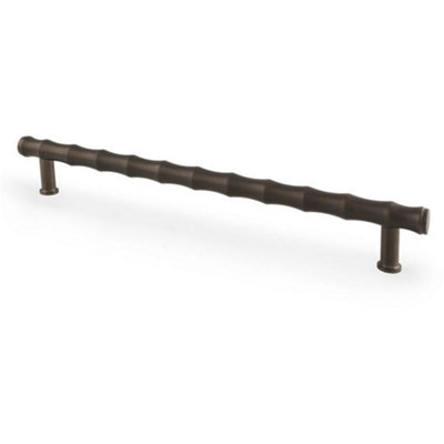 Loops Bamboo T Bar Pull HandleDark Bronze 224mm Centres Solid Brass Drawer Door from B&Q