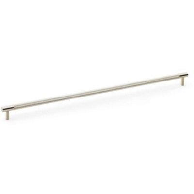 B&Q -  Knurled T Bar Door Pull HandleSatin Nickel448mm Centres Premium Drawer