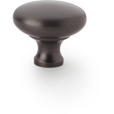 Loops Victorian Round Door KnobDark Bronze 38mmKitchen Cabinet Pull Handle from B&Q