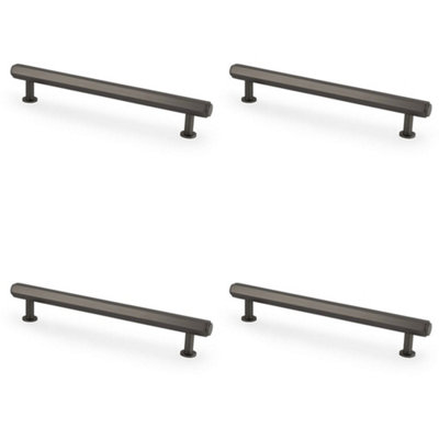 Loops 4 PackIndustrial Hex T Bar Pull HandleDark Bronze 160mm Centres Kitchen Cabinet from B&Q