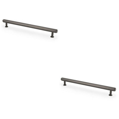 Loops 2 PackIndustrial Hex T Bar Pull HandleDark Bronze 224mm Centres Kitchen Cabinet from B&Q