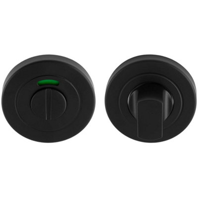Loops Thumbturn Lock And Release Handle With Indicator Concealed Fix Matt Black