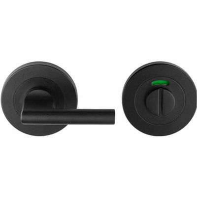 Loops Disabled Thumbturn Handle With Release With Indicator Matt Black from B&Q