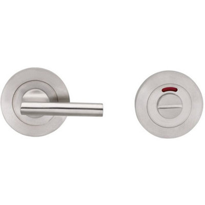 Loops Disabled Thumbturn Handle With Release With Indicator Satin Stainless Steel from B&Q