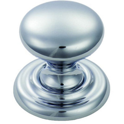 Loops Tiered Mushroom Cupboard Door Knob 25Mm Diameter Polished Chrome Cabinet Handle