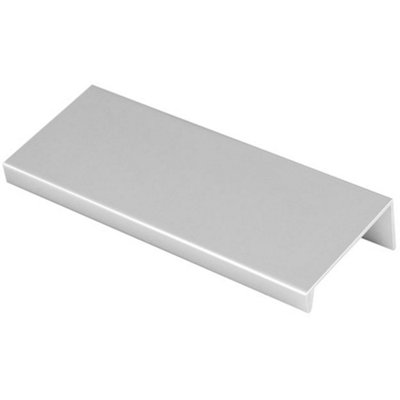 B&Q -  Square Edge Finger Pull HandlePolished Chrome 100mmSlim Cupboard Drawer