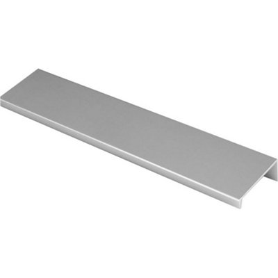 B&Q -  Square Edge Finger Pull HandlePolished Chrome 200mmSlim Cupboard Drawer