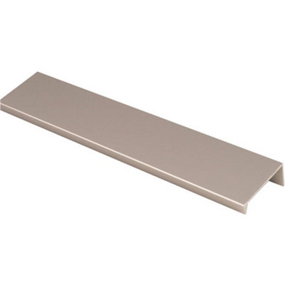 B&Q -  Square Edge Finger Pull HandleSatin Nickel 200mmSlim Cupboard Drawer