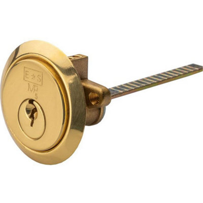 Loops 65mm Standard Rim Nightlatch LockPolished Bass Keyed To Differ Fire Rated from B&Q