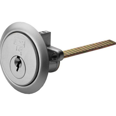Loops 65mm Standard Rim Nightlatch LockSatin Chrome Keyed To Differ Fire Rated from B&Q