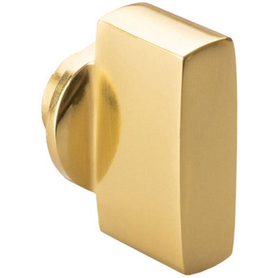 B&Q -  Polished Brass Large Cylinder Thumbturn AdapterTwist Turn