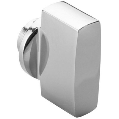 B&Q -  Polished Chrome Large Cylinder Thumbturn AdapterTwist Turn