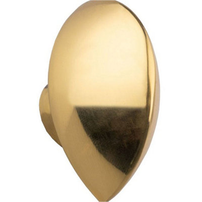 B&Q -  Polished Brass Rounded Dome Cylinder Thumbturn AdapterTwist Turn