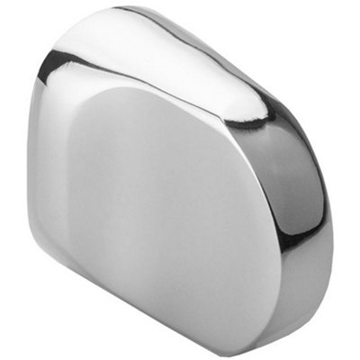 Loops Polished Chrome Rounded Tall & Slim Cylinder Thumbturn AdapterTwist Turn