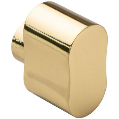 B&Q -  Polished Brass Peanut Shaped Cylinder Thumbturn AdapterTwist Turn