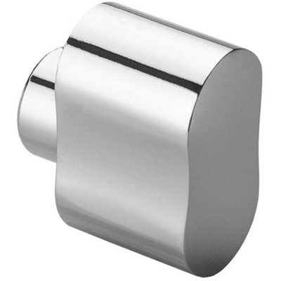 Loops Polished Chrome Peanut Shaped Cylinder Thumbturn AdapterTwist Turn