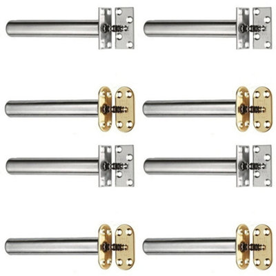 Loops 4 Pack139mm Concealed Chain Spring Fire Door CloserSatin Chrome Radius from B&Q