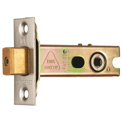 Loops 64mm Tubular Deadbolt Lock & 5mm FollowerBright Stainless Steel Bathroom Turn from B&Q