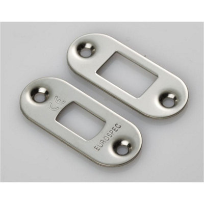 B&Q -  Forend Strike And Fixing PackHeavy Duty Tubular Deadbolt Bright Steel Radius
