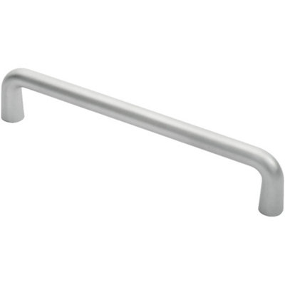 Loops Rounded D Shaped Bar Handle 300mm X 19mm Diameter Satin Anodised Aluminium from B&Q