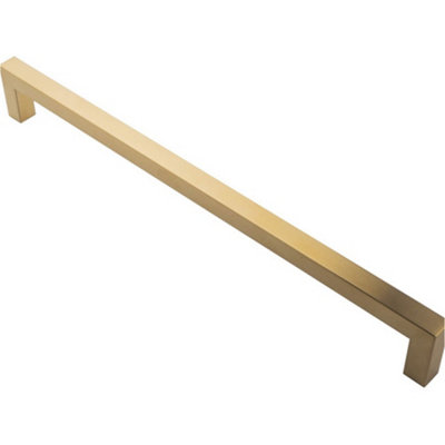 Loops Square Mitred Door Pull Handle 469 X 19mm 450mm Fixing Centres Matt Black from B&Q