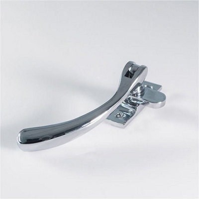 Loops Bulb Ended Casement Window Fastener98mm Handle 45mm Centres Polished Chrome from B&Q
