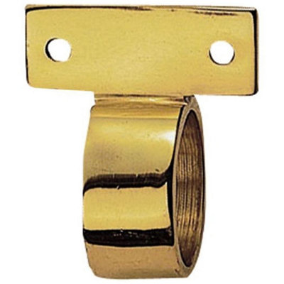 B&Q -  Vertical Fixed Ring Sash Window Lift Handle 44 X 12mm 25mm Dia Polished Brass