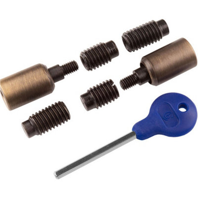 Loops Sash Window Stop Lock Set With Key 25 X 16mm Window Restrictor Antique Brass from B&Q