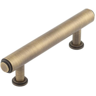 Loops Elegant 96mm Antique Brass Cabinet Handle For Stylish InteriorsKitchen Drawer Pull Handle from B&Q
