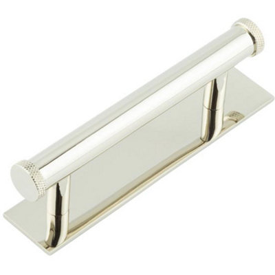 Loops Stylish 96mm Cabinet Handle With Polished Nickel FinishKitchen Drawer Pull Handle from B&Q