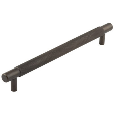 Loops Stylish Dark Bronze Cabinet Handle 224mm Ctrs For Modern InteriorsKitchen Drawer Pull Handle