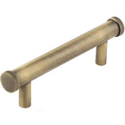 Loops Stylish 96mm Antique Brass Cabinet Handle For Modern InteriorsKitchen Drawer Pull Handle from B&Q