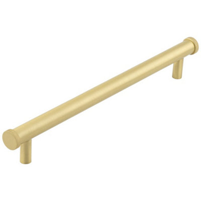 Loops Stylish Satin Brass Cabinet Handle With 224mm Center DistanceKitchen Drawer Pull Handle from B&Q