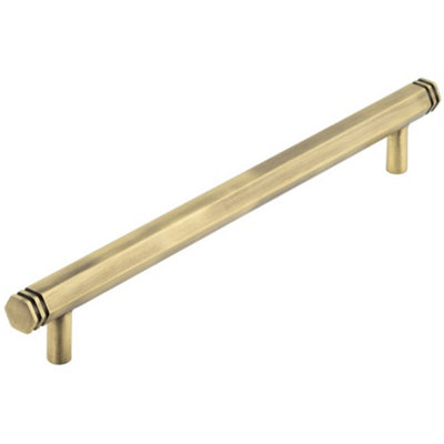 Loops 224mm Antique Brass Cabinet Handle For Stylish InteriorsKitchen Drawer Pull Handle from B&Q