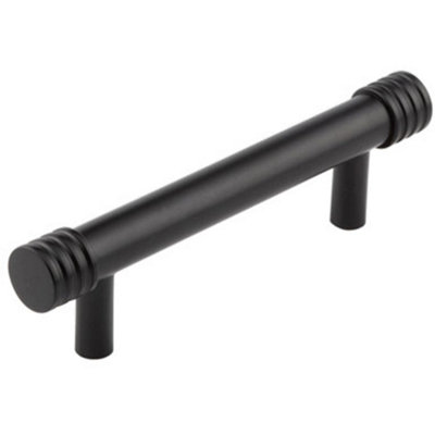 Loops Elegant 96mm Black Cabinet Handle For Stylish InteriorsKitchen Drawer Pull Handle
