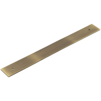 Loops Stylish Antique Brass Backplates For Cabinet Handle 268X30mmKitchen Drawer Pull Handle from B&Q
