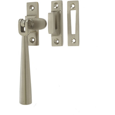 Loops Durable 110mm Satin Nickel Casement Fasteners For Secure WindowsWindow Handle from B&Q